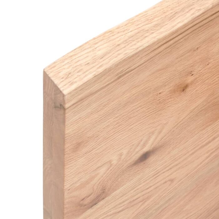 Étagère murale marron clair bois chêne massif traité – Image 3