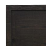 Étagère murale marron foncé bois chêne massif traité – Image 6