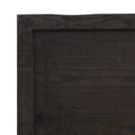 Étagère murale marron foncé bois chêne massif traité – Image 6