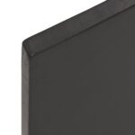 Étagère murale marron foncé 100x50x2cm bois chêne massif traité – Image 2