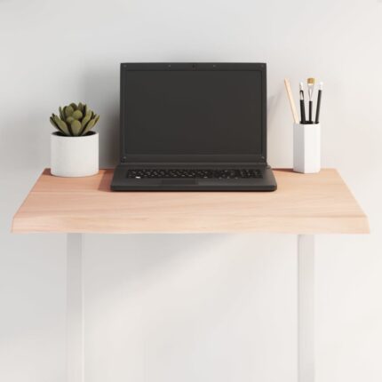 Dessus de table bois chêne massif non traité bordure assortie