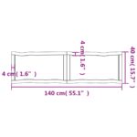 Dessus de table bois massif non traité bordure assortie – Image 9