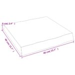 Dessus de table bois massif traité bordure assortie – Image 3