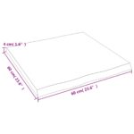 Dessus de table bois massif traité bordure assortie – Image 3