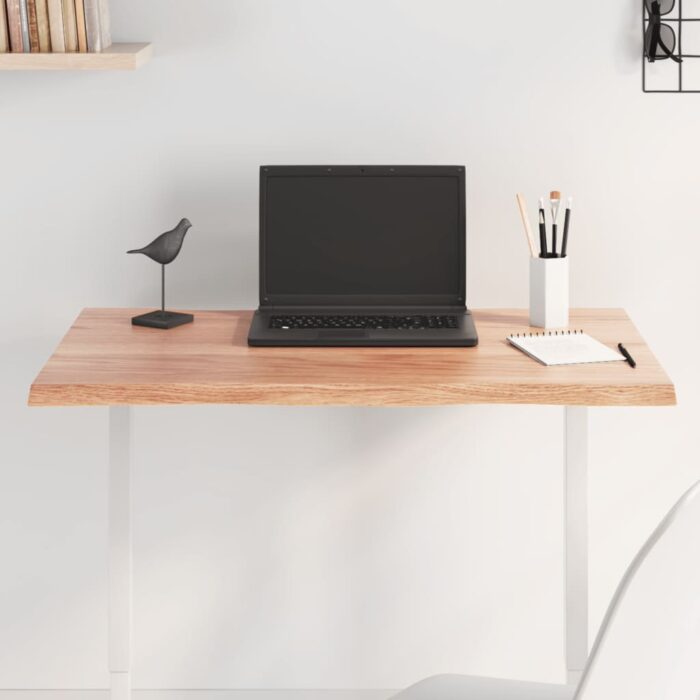Dessus de table bois chêne massif traité bordure assortie – Image 1