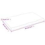 Dessus de table bois massif traité bordure assortie – Image 6