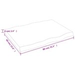 Dessus de table bois massif traité bordure assortie – Image 6