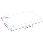 Dessus de table bois massif traité bordure assortie – Image 7