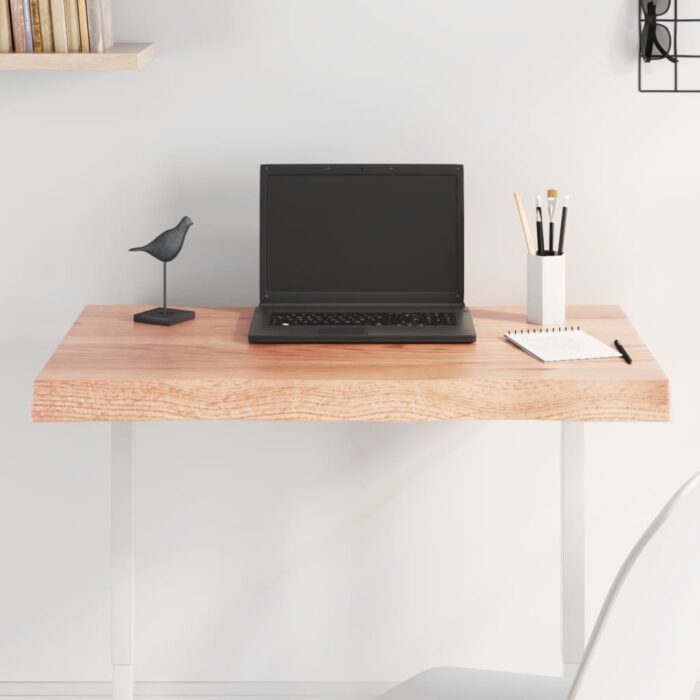 Dessus de table bois massif traité bordure assortie – Image 1