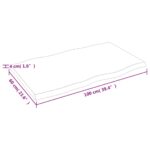 Dessus de table bois massif traité bordure assortie – Image 7