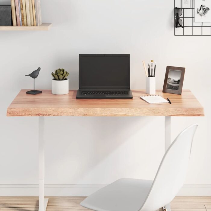 Dessus de table bois massif traité bordure assortie – Image 1