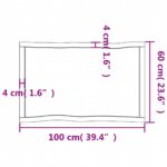 Dessus de table bois massif traité bordure assortie – Image 8