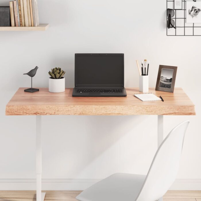 Dessus de table bois massif traité bordure assortie – Image 1
