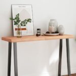 Dessus de table bois massif traité bordure assortie
