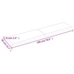 Dessus de table bois massif traité bordure assortie – Image 7
