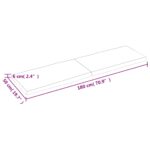 Dessus de table bois massif traité bordure assortie – Image 7