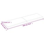 Dessus de table bois massif traité bordure assortie – Image 8