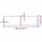 Dessus de table bois massif traité bordure assortie – Image 9