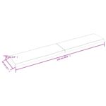 Dessus de table bois massif traité bordure assortie – Image 7