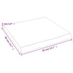 Dessus de table bois massif traité bordure assortie – Image 3
