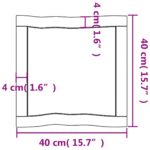 Dessus de table bois massif traité bordure assortie – Image 7