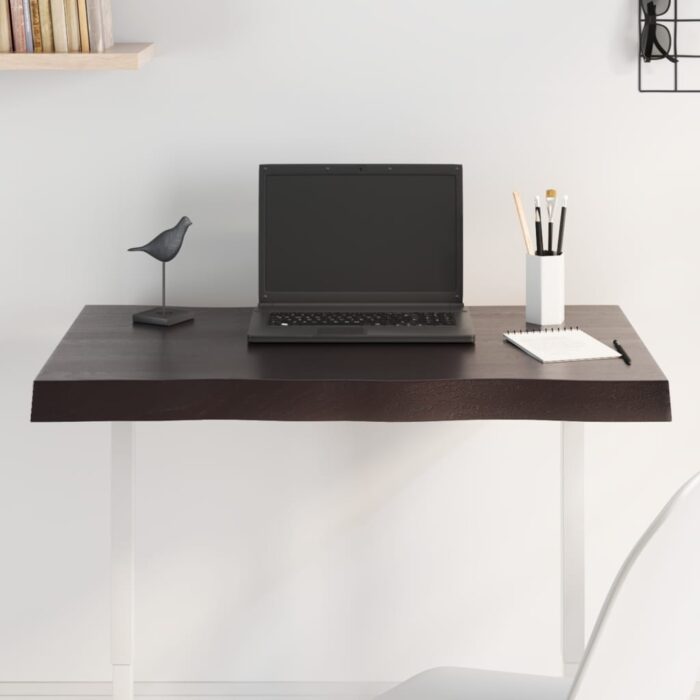 Dessus de table bois massif traité bordure assortie – Image 1