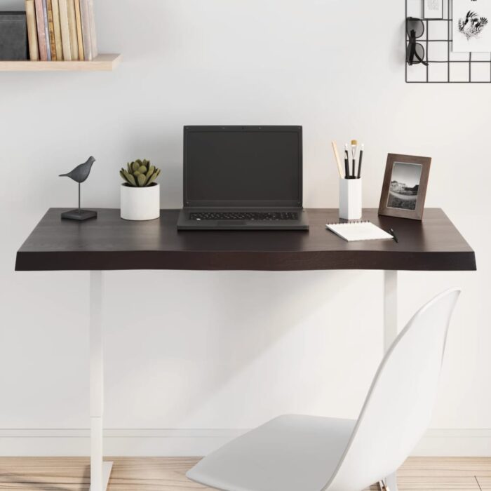 Dessus de table bois massif traité bordure assortie – Image 1