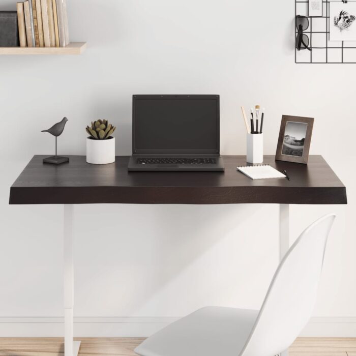 Dessus de table bois massif traité bordure assortie – Image 1