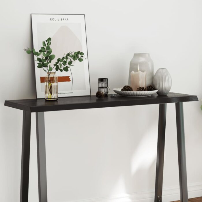 Dessus de table bois massif traité bordure assortie – Image 1
