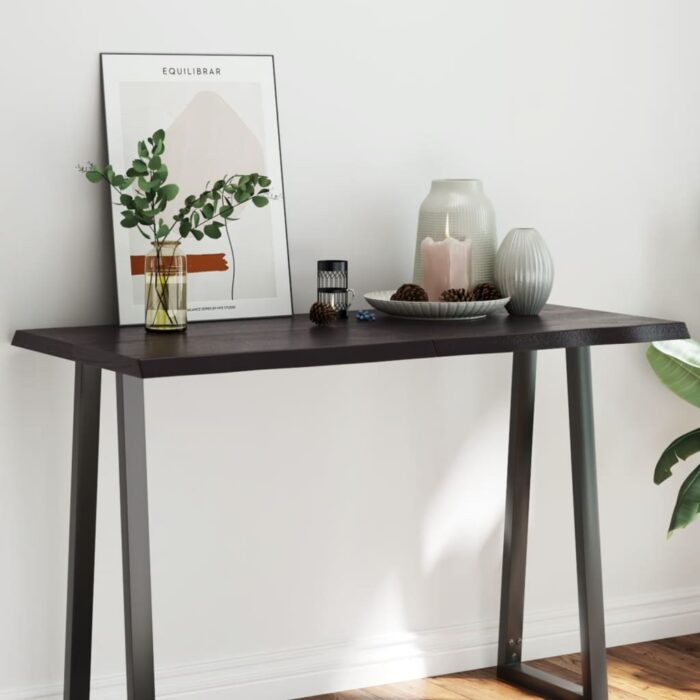 Dessus de table bois massif traité bordure assortie – Image 1