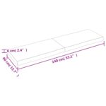 Dessus de table bois massif traité bordure assortie – Image 7