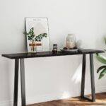Dessus de table bois massif traité bordure assortie