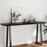 Dessus de table bois massif traité bordure assortie