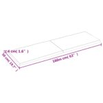Dessus de table bois massif traité bordure assortie – Image 7