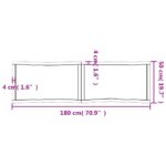 Dessus de table bois massif traité bordure assortie – Image 9