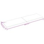 Dessus de table bois massif traité bordure assortie – Image 7