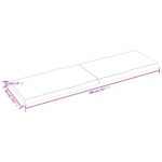 Dessus de table bois massif traité bordure assortie – Image 8