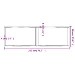 Dessus de table bois massif traité bordure assortie – Image 9