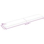 Dessus de table bois massif traité bordure assortie – Image 4
