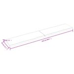 Dessus de table bois massif traité bordure assortie – Image 8