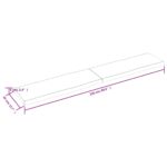 Dessus de table bois massif traité bordure assortie – Image 4