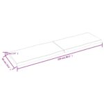 Dessus de table bois massif traité bordure assortie – Image 4