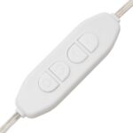 Coiffeuse avec LED gris béton 130x50x132,5 cm – Image 9