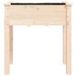 Jardinière avec doublure 71x37x76 cm bois massif de sapin – Image 2