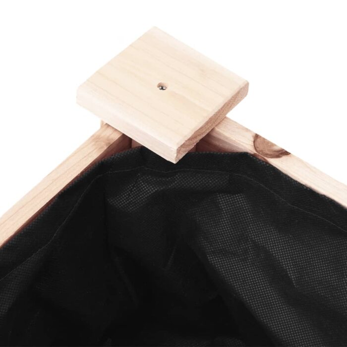 Jardinière avec doublure 71x37x76 cm bois massif de sapin – Image 4