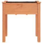 Jardinière avec doublure marron 71x37x76cm bois massif de sapin – Image 2