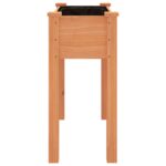 Jardinière avec doublure marron 71x37x76cm bois massif de sapin – Image 3