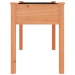 Jardinière avec doublure marron 118x59x76 cm bois massif sapin – Image 3