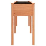 Jardinière avec doublure marron 161x45x76 cm bois massif sapin – Image 3