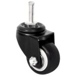 Roues pour jardinière 4 pcs noir 8x3,5x8 cm fer – Image 2